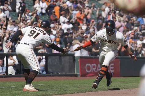 Davis homers, Wade hits winning sac fly as Giants rally past Guardians 6-5 in 10